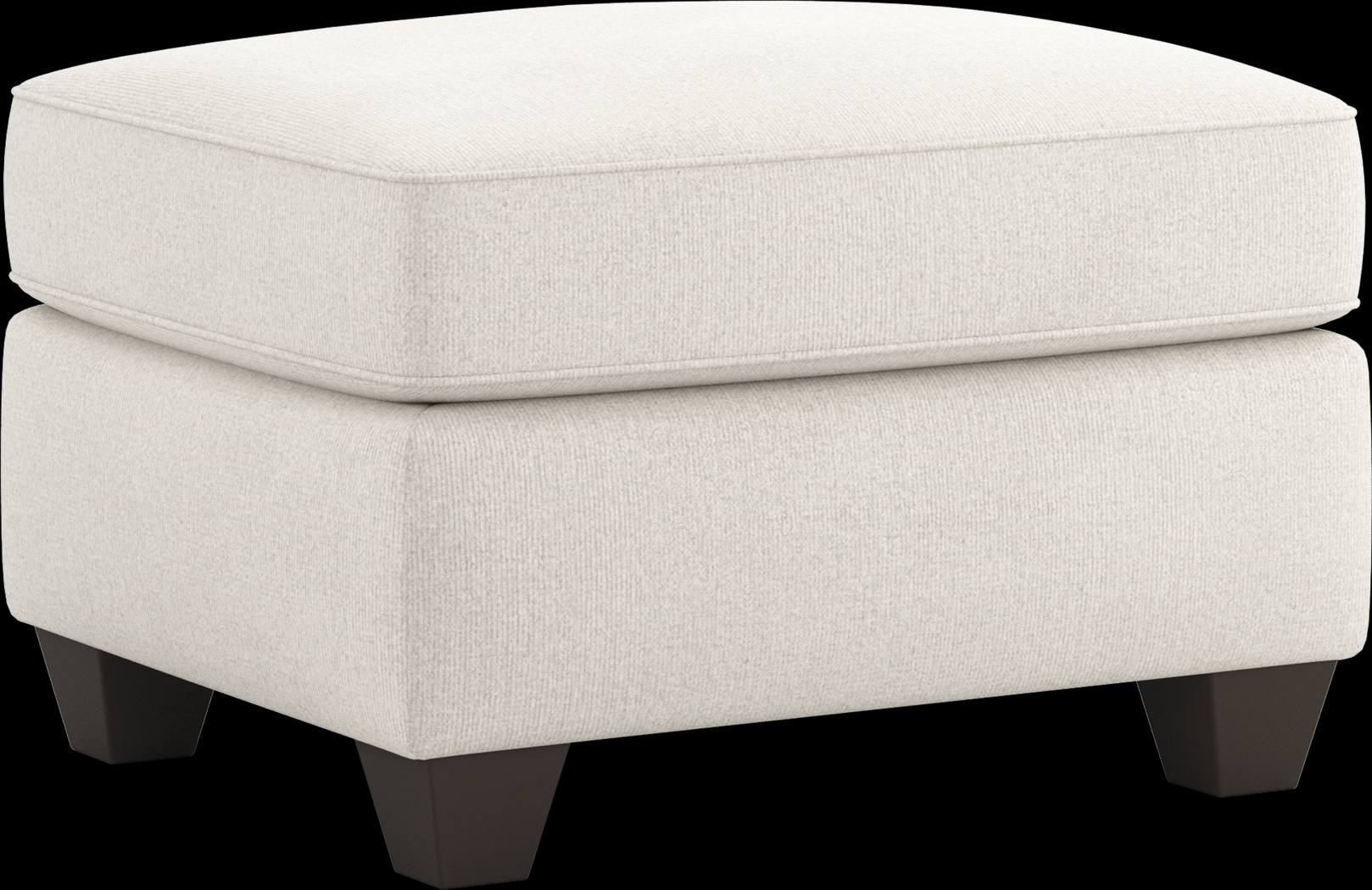 Alanis Bay White Ottoman - Thumbnail - Image 1