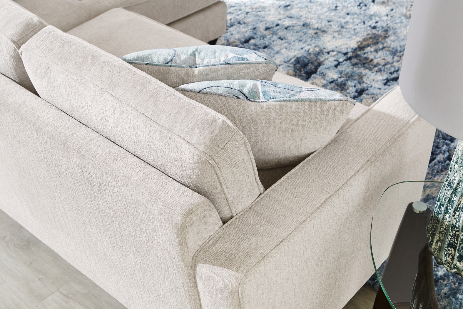 Alanis Bay White Sofa Chaise - Thumbnail - Image 3