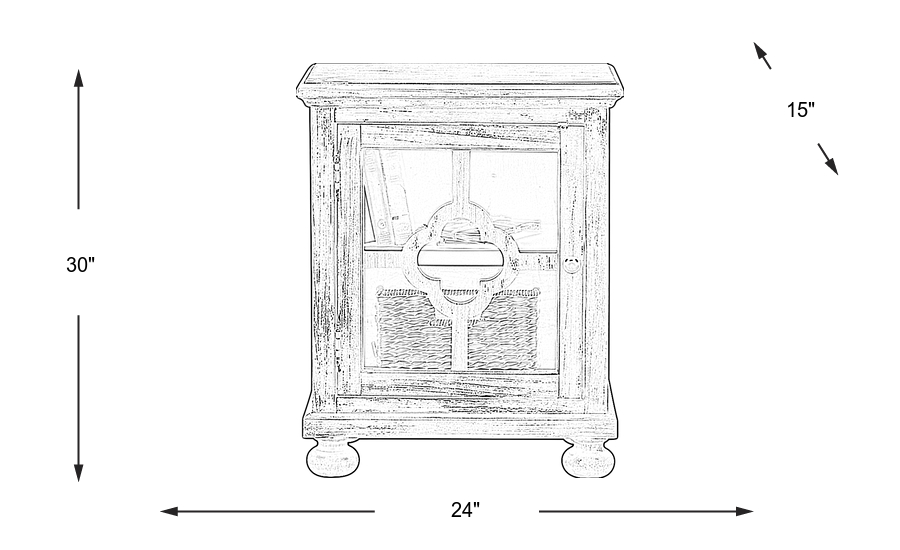 Dimension Image. Please refer to the Dimension Tab on this page for dimension details.