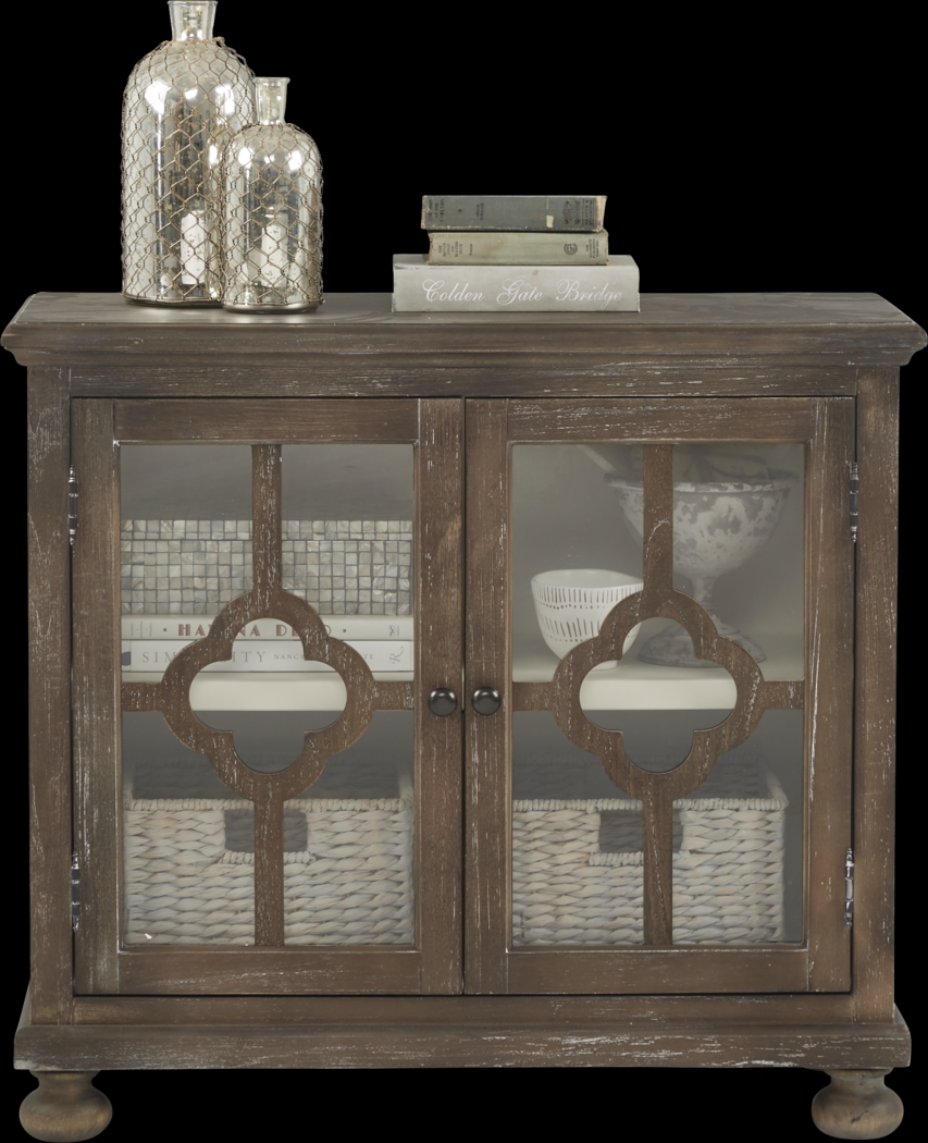 Alanna Golden Beige Two Door Accent Cabinet - Thumbnail - Image 2
