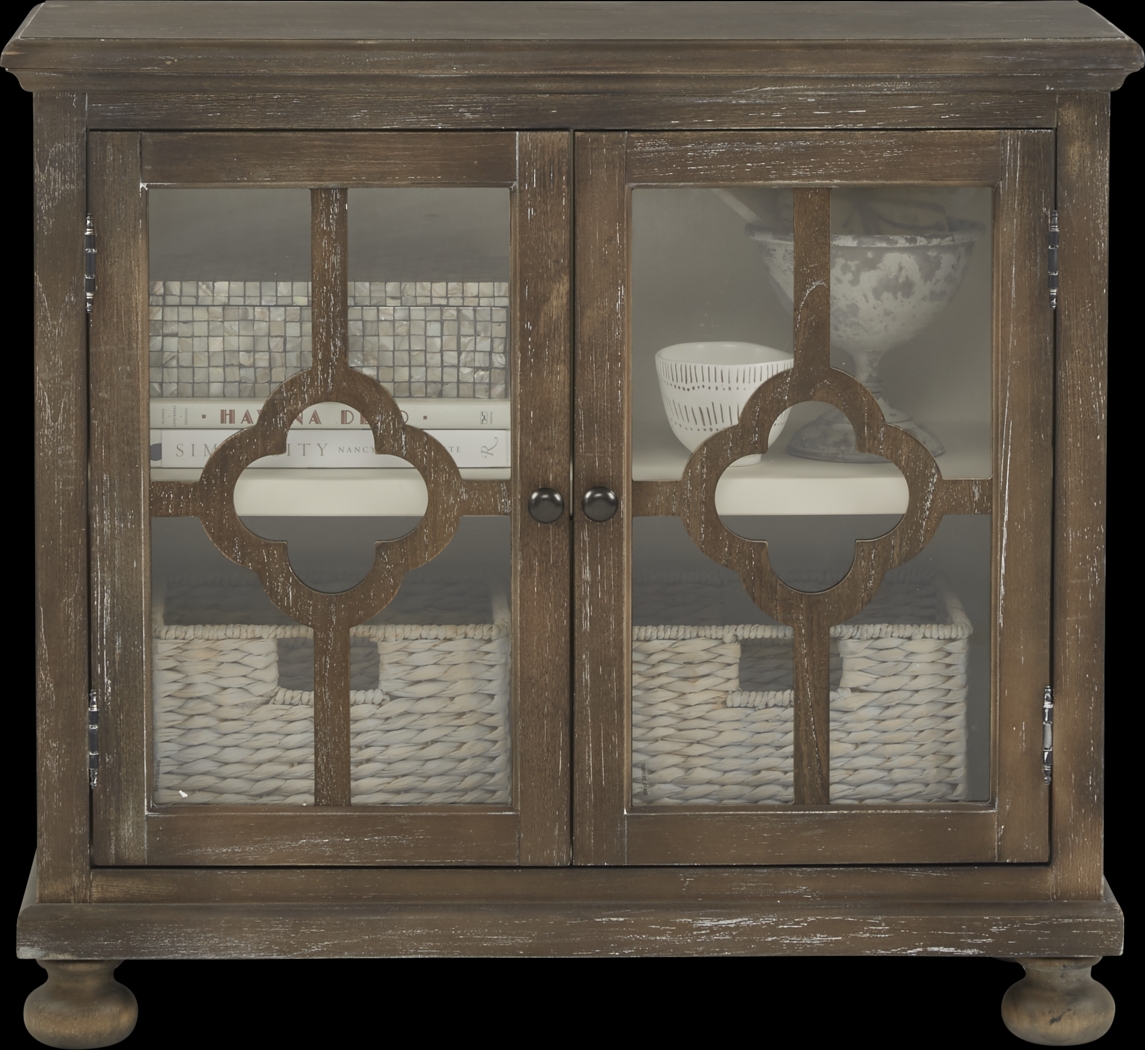 Alanna Golden Beige Two Door Accent Cabinet - Thumbnail - Image 1