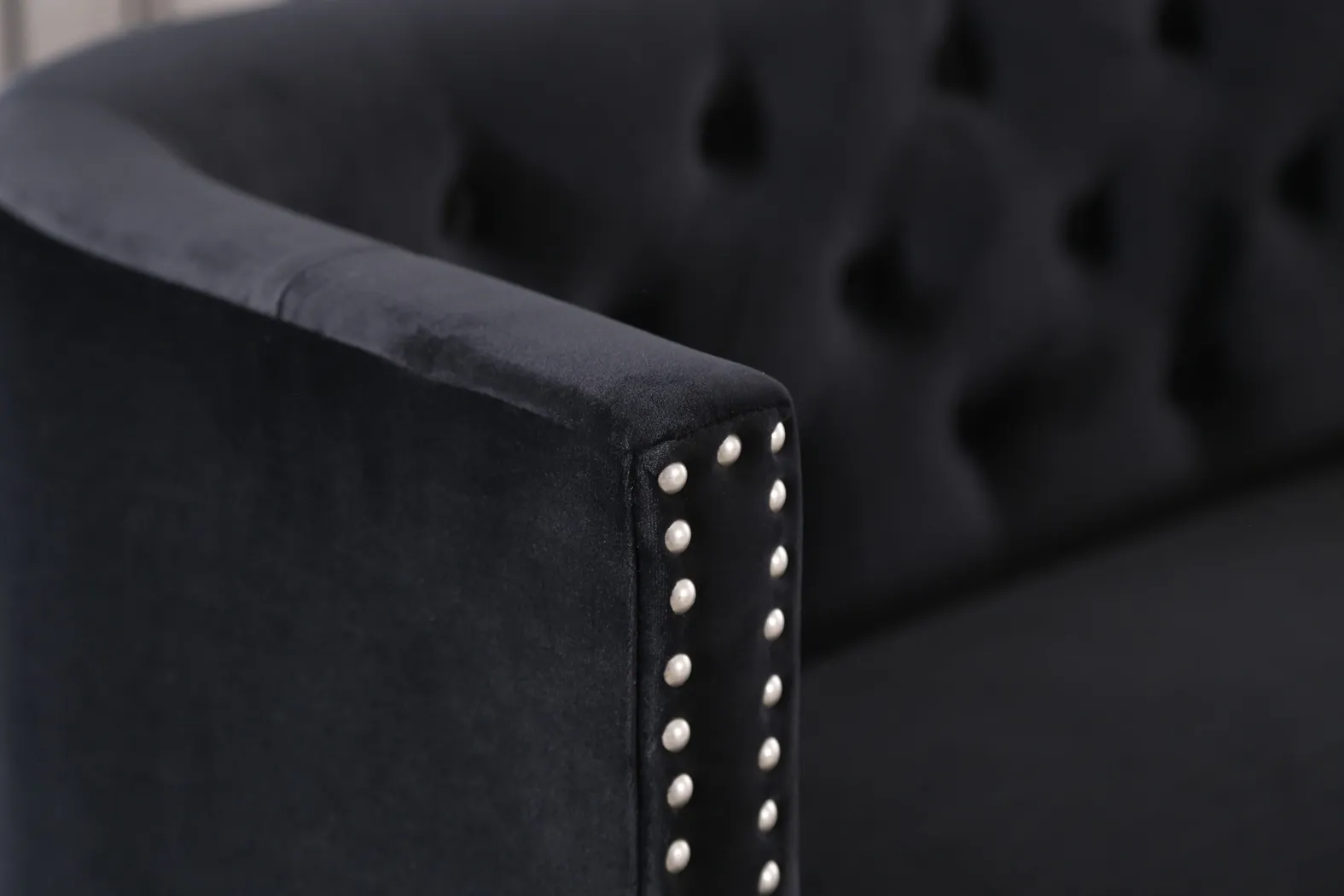 Alanton Black Settee - Thumbnail - Image 5