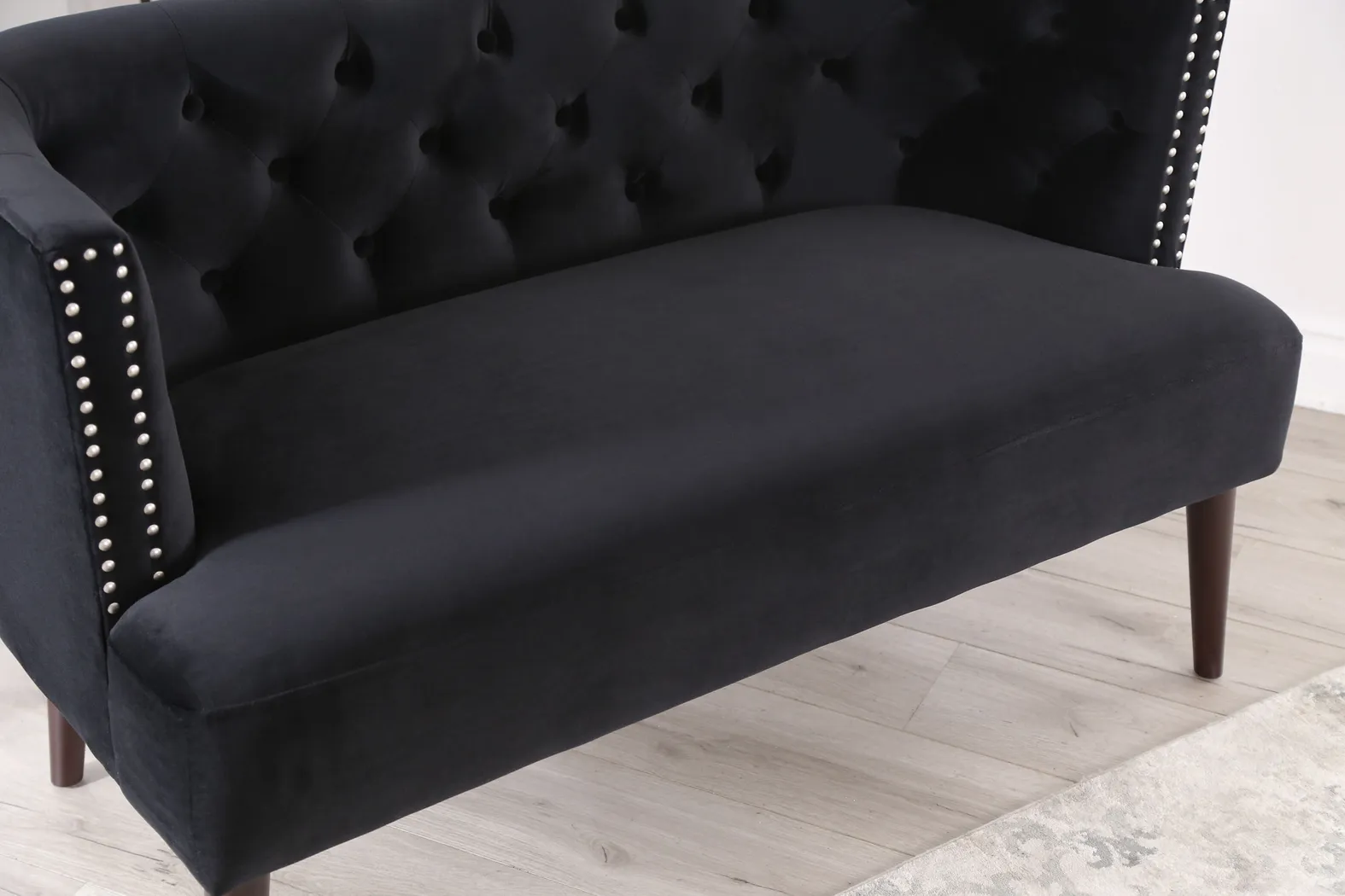 Alanton Black Settee - Thumbnail - Image 8