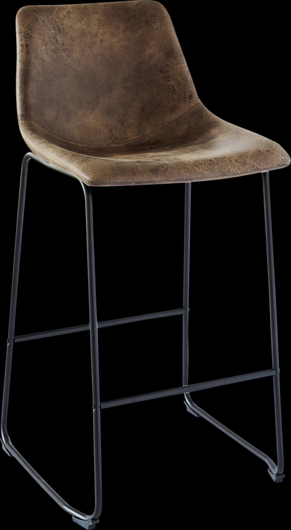 Alapai Brown Barstool Set of 2 - Thumbnail - Image 2