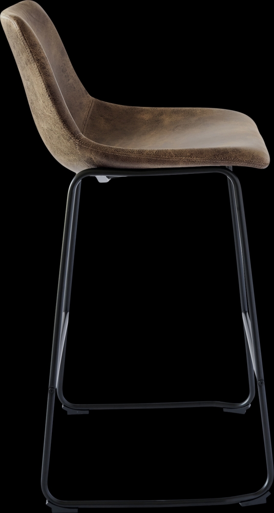 Alapai Brown Barstool Set of 2 - Thumbnail - Image 4