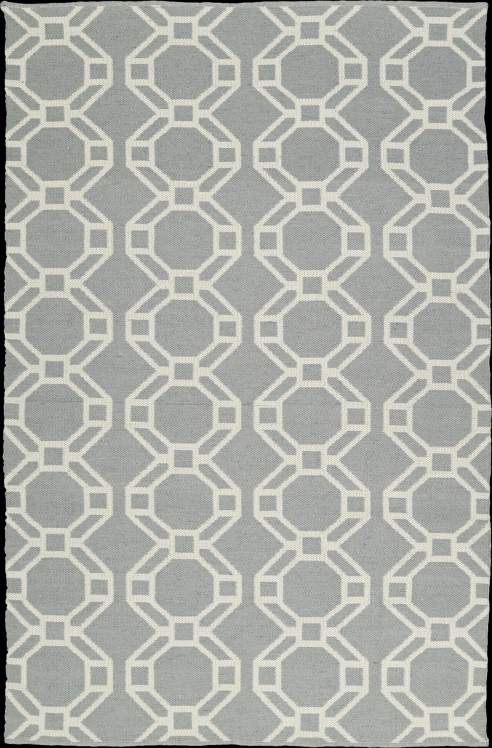 Alaric Gray 5' x 7'6 Indoor/Outdoor Rug - Thumbnail - Image 1
