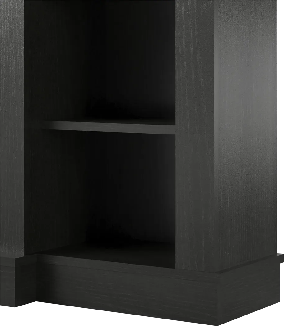 Alarice Black 61 in. Console with Electric Fireplace - Thumbnail - Image 5