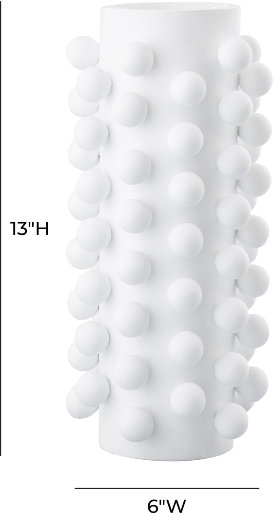 Alarna White Medium Vase - Thumbnail - Image 4