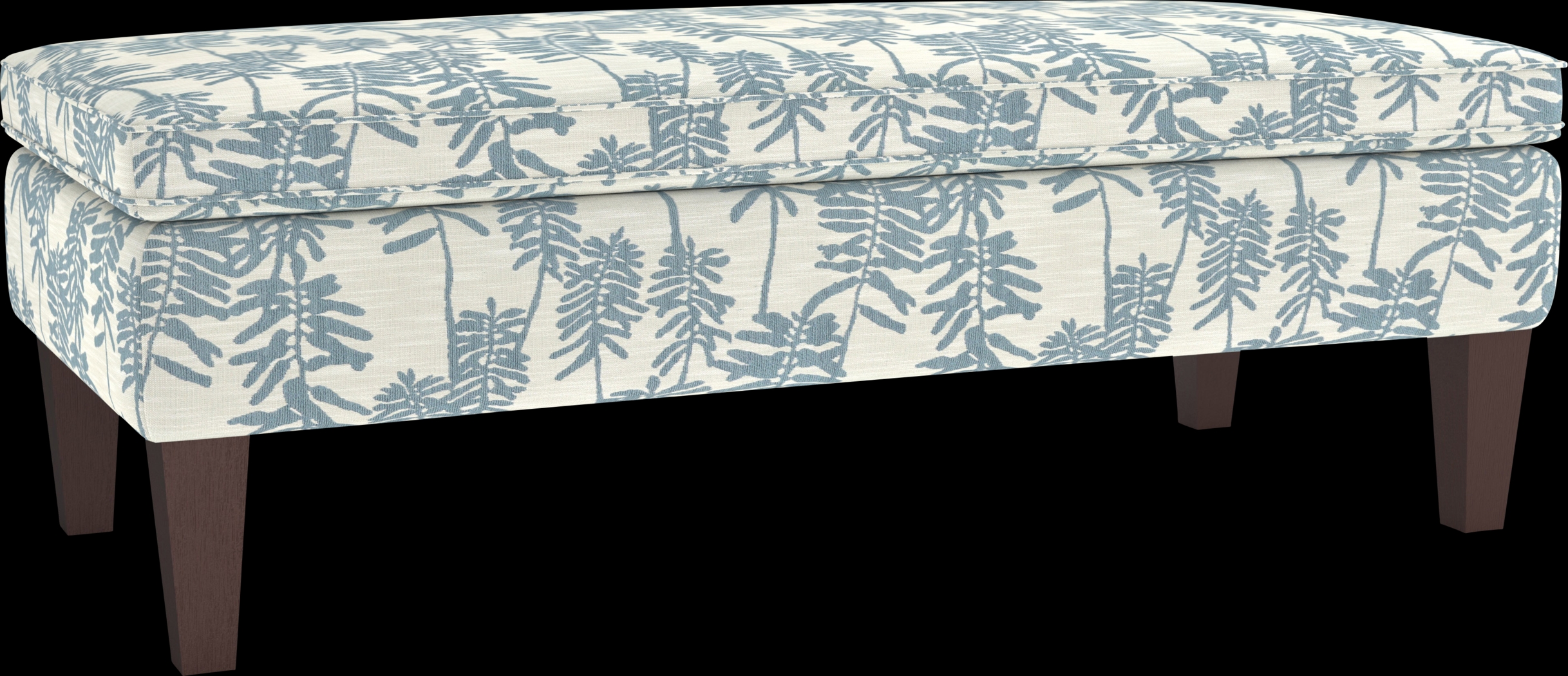 Alasan Blue Storage Ottoman - Thumbnail - Image 1