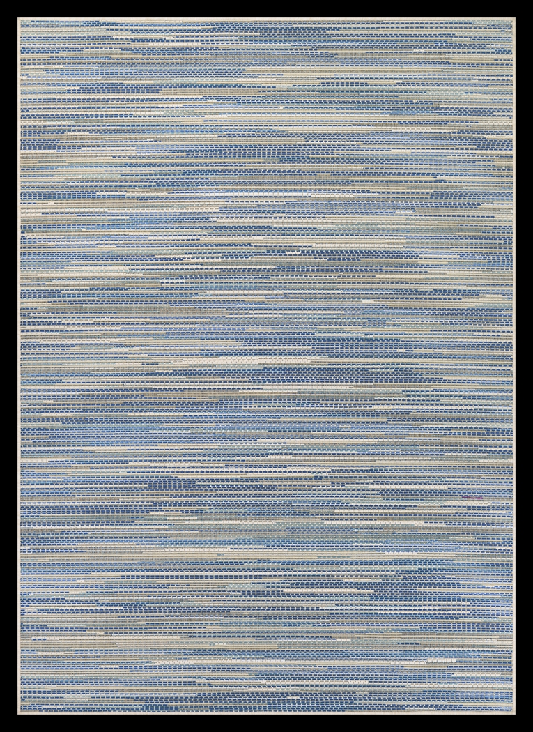 Alassio Blue 5'10 x 9'2 Indoor/Outdoor Rug - Thumbnail - Image 1