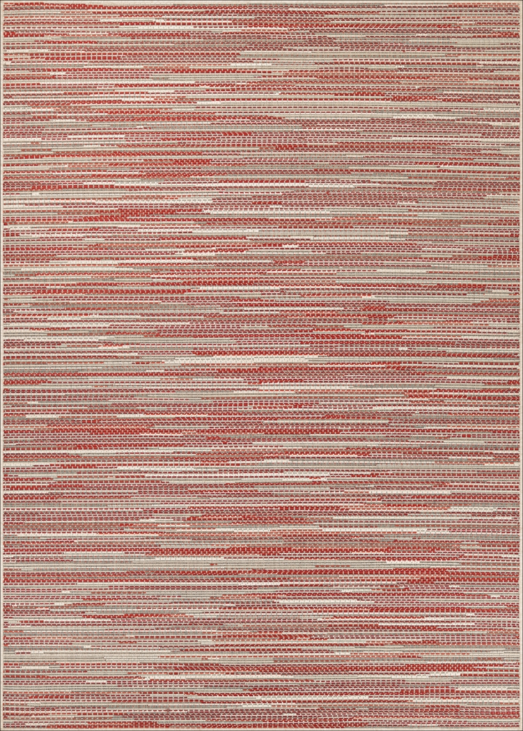 Alassio Red 7'6 x 10'9 Indoor/Outdoor Rug - Thumbnail - Image 1