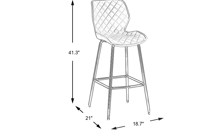 Dimension Image. Please refer to the Dimension Tab on this page for dimension details.