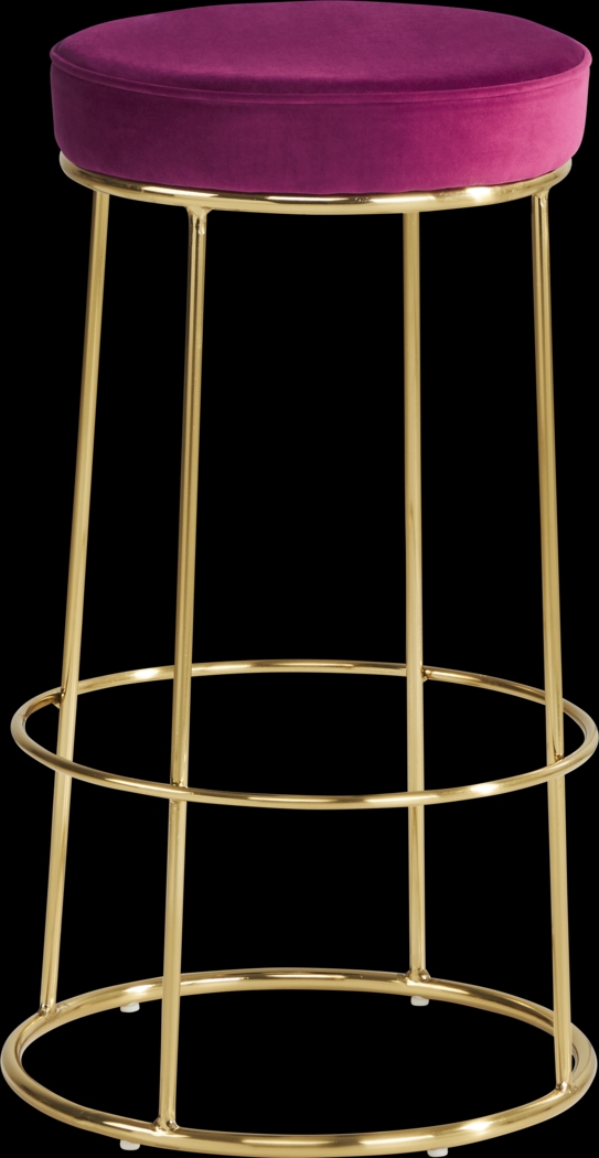 Alastor Burgundy Barstool - Thumbnail - Image 1