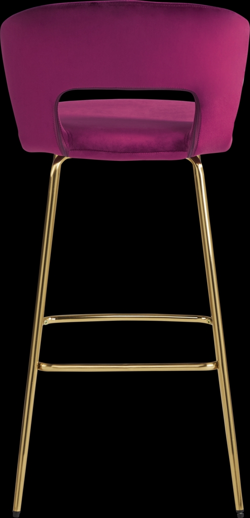 Alastor Burgundy Cut Out Barstool - Thumbnail - Image 3