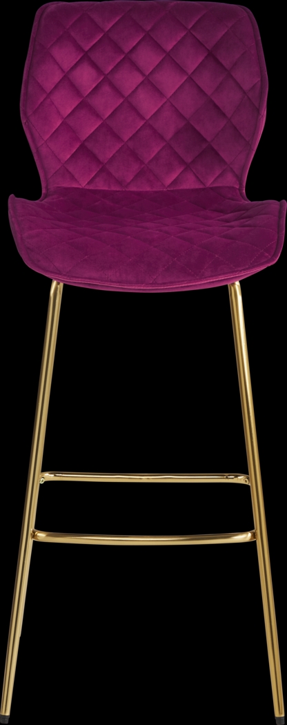 Alastor Burgundy Diamond Barstool - Thumbnail - Image 2