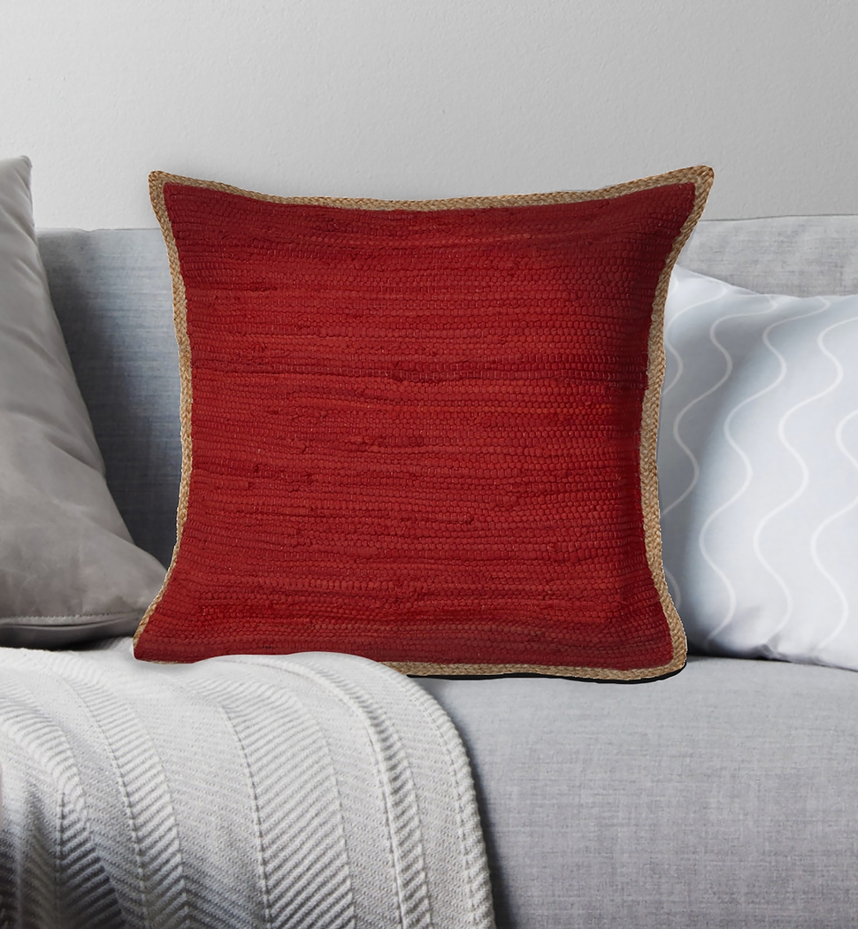 Alayan Red Throw Pillow - Thumbnail - Image 2