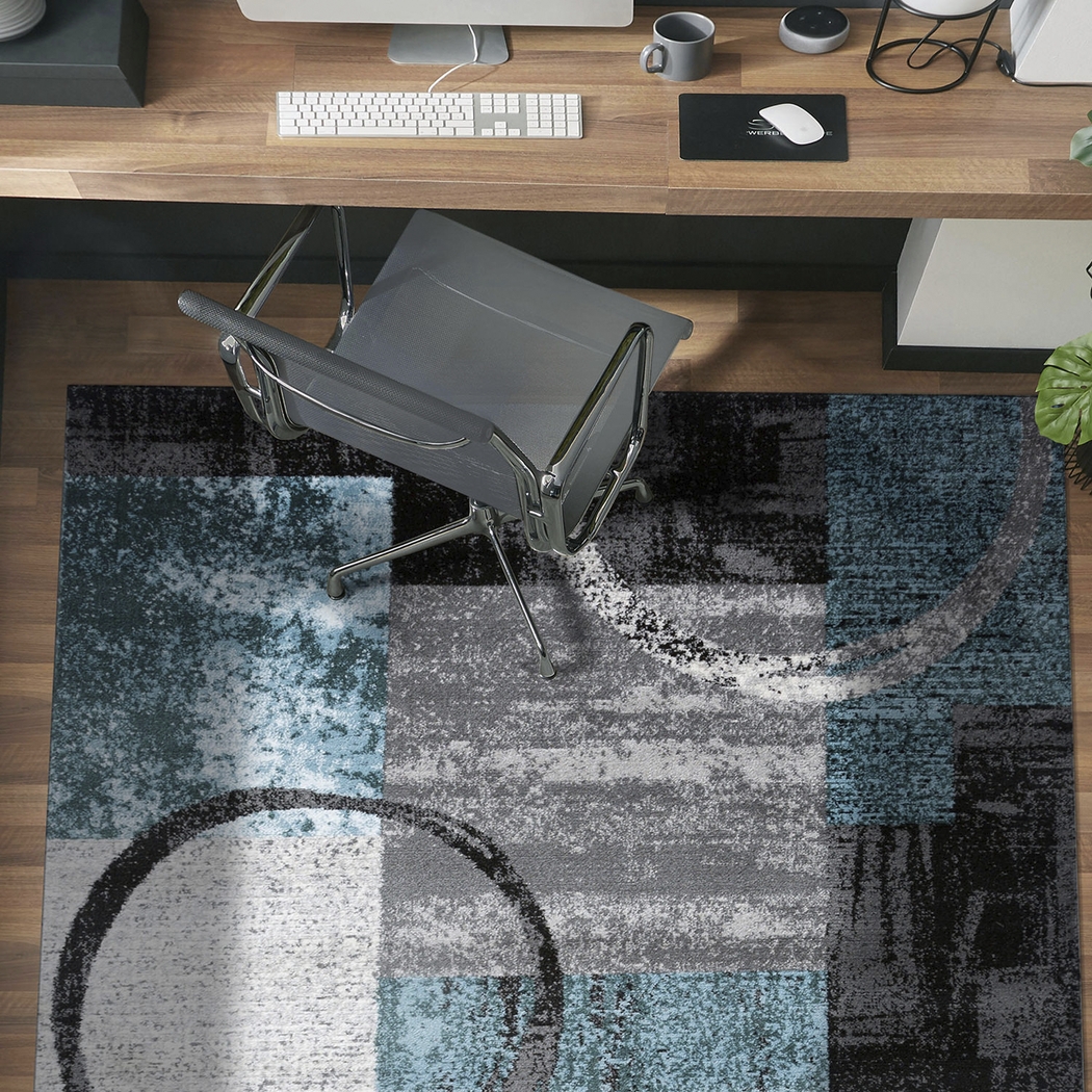 Alayno Teal 5'3 x 7'3 Rug - Thumbnail - Image 5
