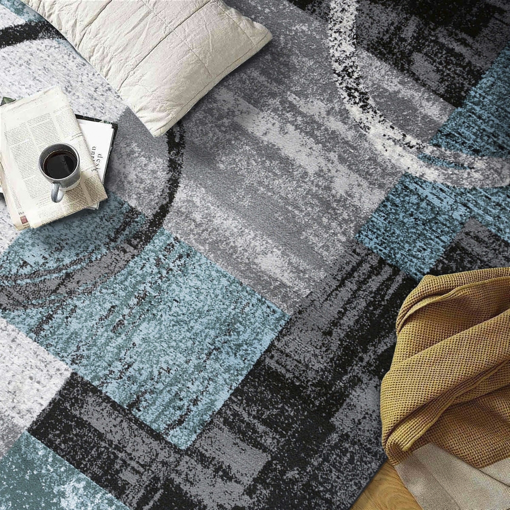 Alayno Teal 7'10 x 10'2 Rug - Thumbnail - Image 7