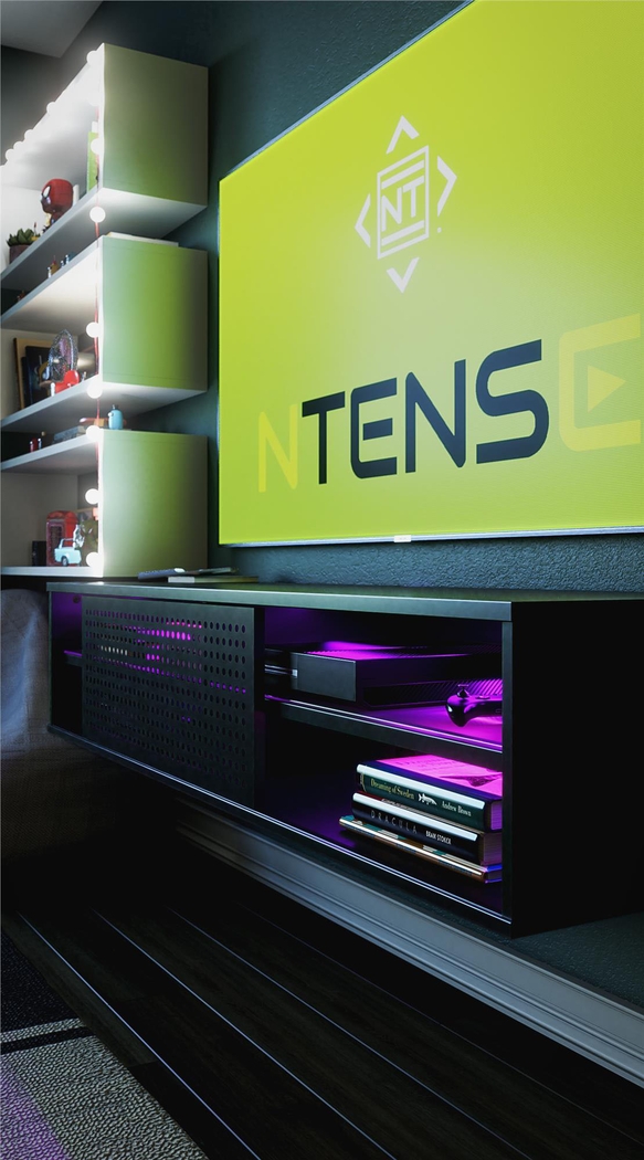 Albanene Black 57 In. Console - Thumbnail - Image 6