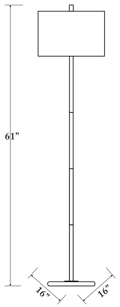 Albany Post Nickel Floor Lamp - Thumbnail - Image 8