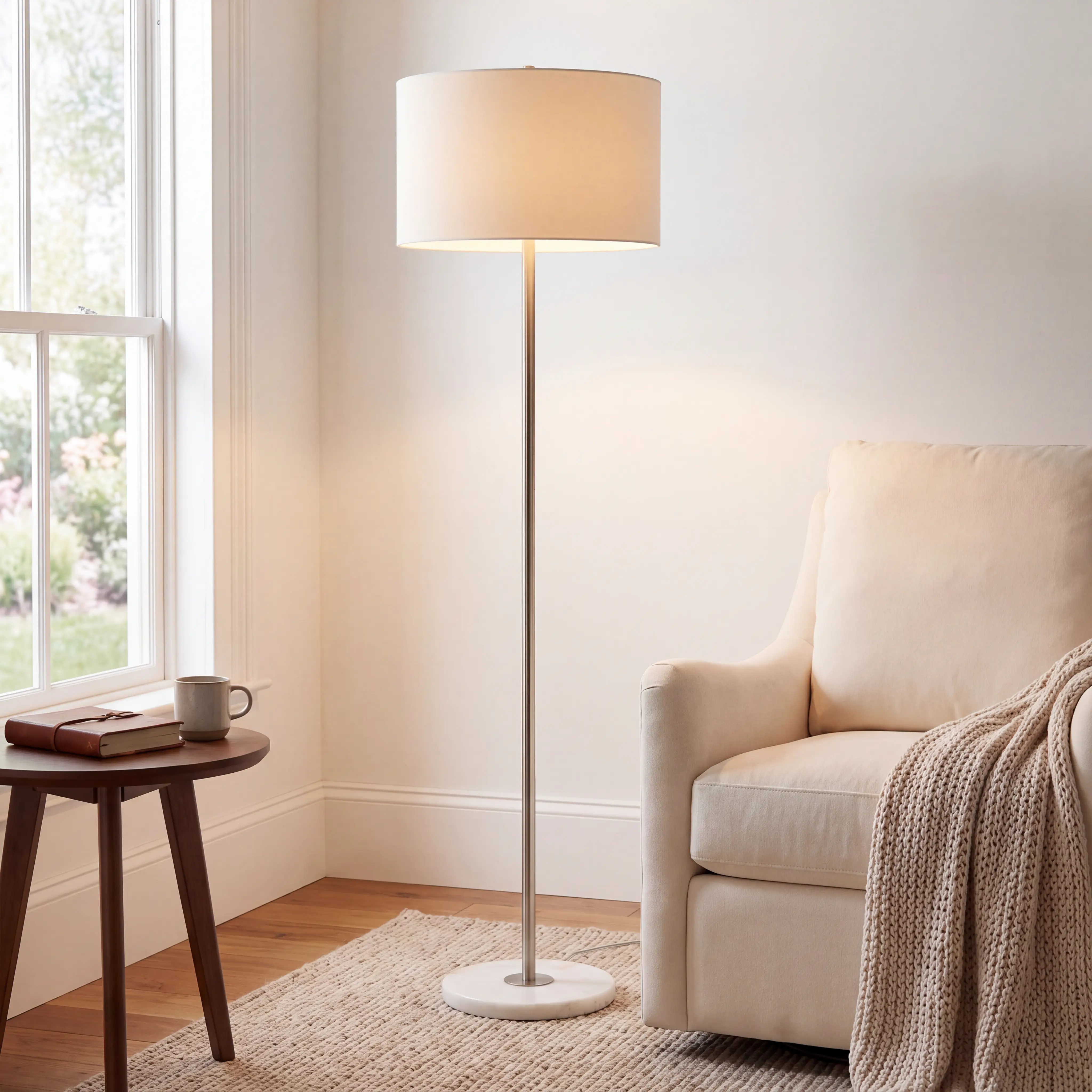 Albany Post Nickel Floor Lamp - Thumbnail - Image 9