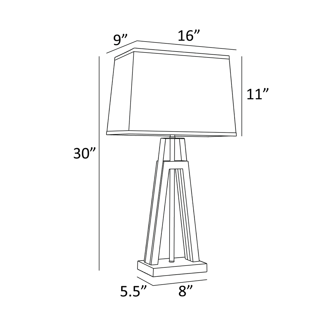 Albatross Point Gray Table Lamp - Thumbnail - Image 6