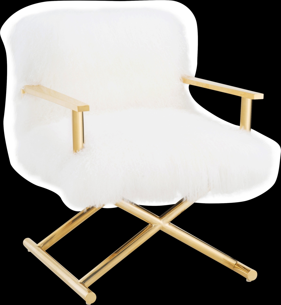 Albee White Accent Chair - Thumbnail - Image 1
