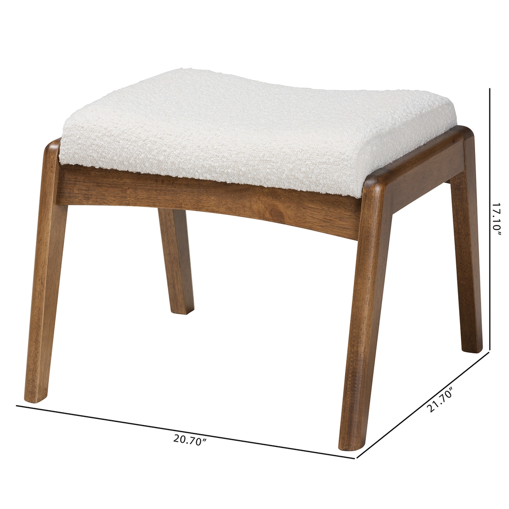 Alberan Off-White Ottoman - Thumbnail - Image 8