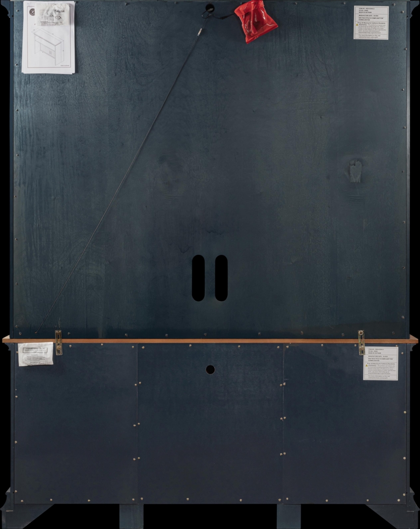 Albermarle Blue 2 Pc Wall Unit with 68.5 in. Console - Thumbnail - Image 10