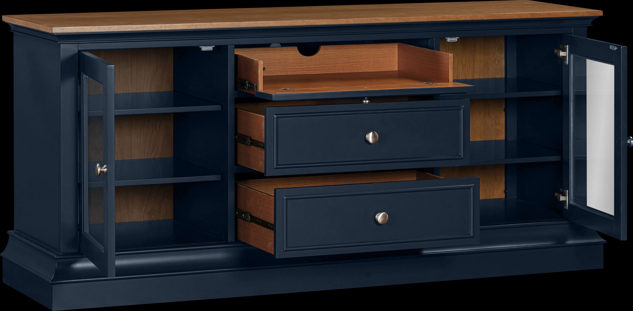 Albermarle Blue 68.5 in. Console - Thumbnail - Image 12
