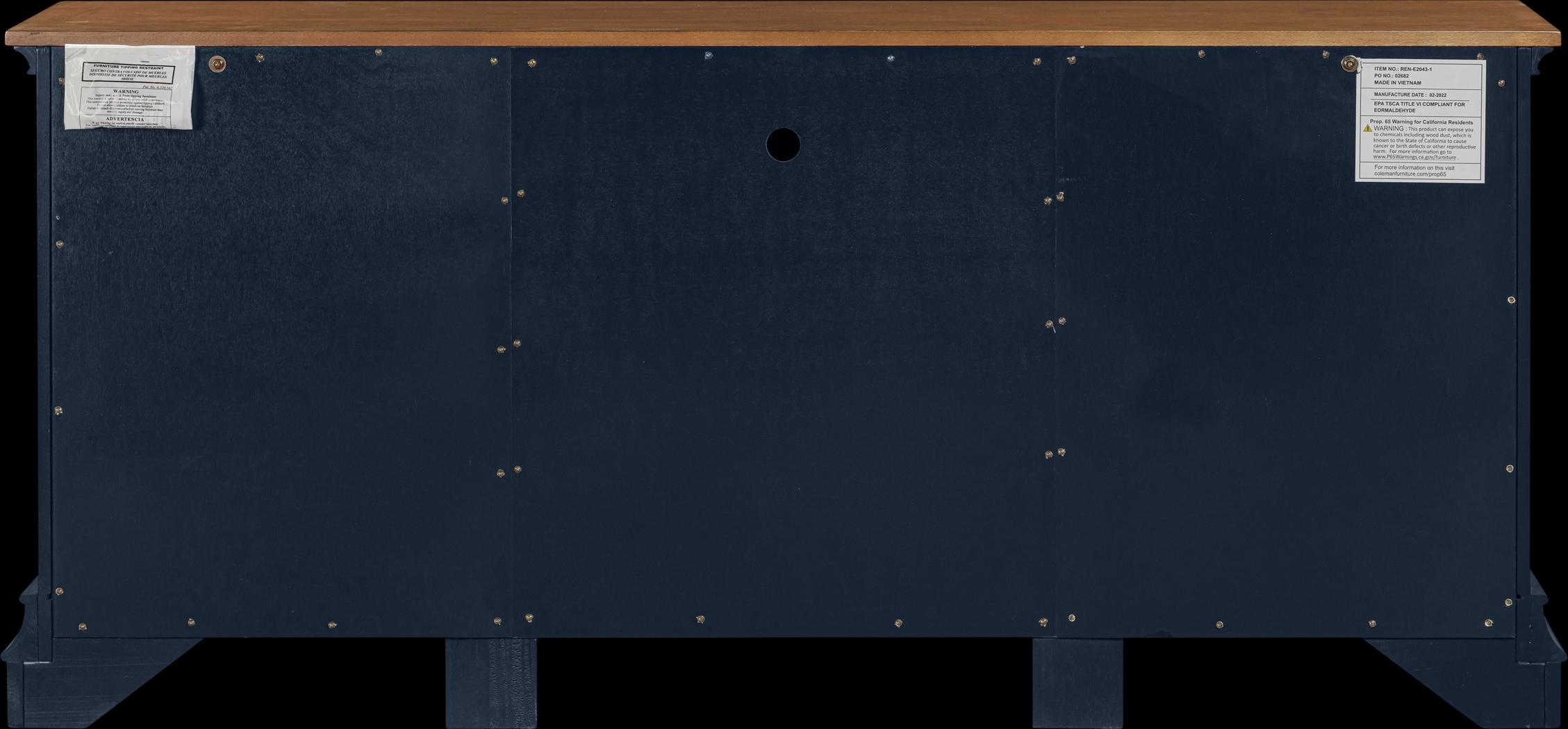 Albermarle Blue 68.5 in. Console - Thumbnail - Image 14