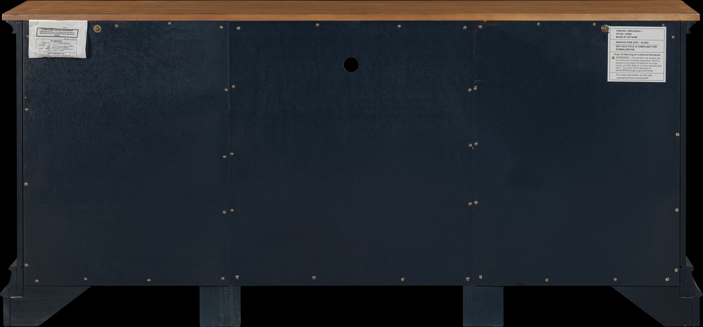 Albermarle Blue 68.5 in. Console - Thumbnail - Image 7