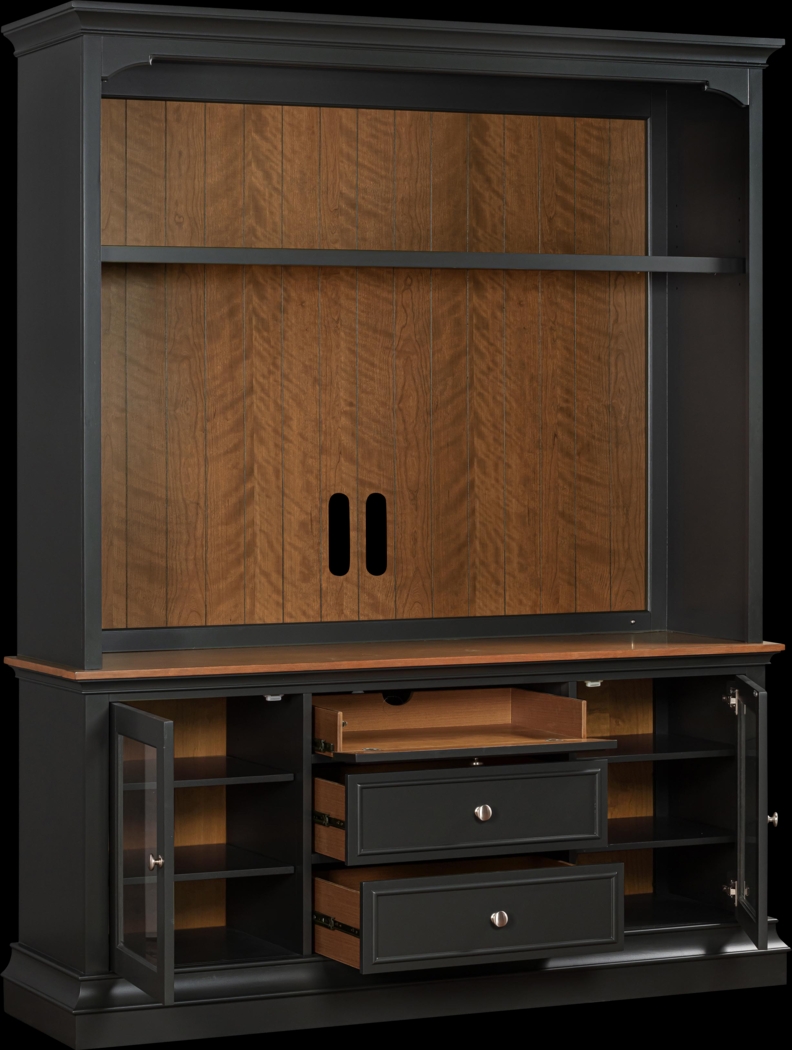 Albermarle Charcoal 2 Pc Wall Unit with 68.5 in. Console - Thumbnail - Image 5