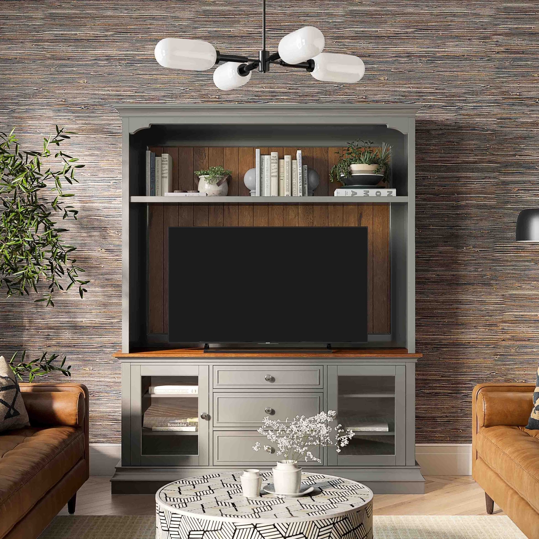 Albermarle Gray 2 Pc Wall Unit with 68.5 in. Console - Thumbnail - Image 13
