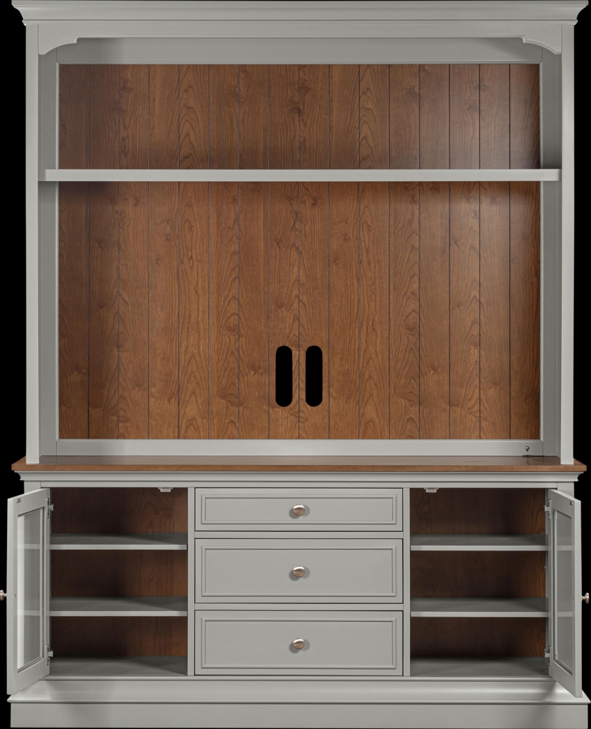 Albermarle Gray 2 Pc Wall Unit with 68.5 in. Console - Thumbnail - Image 15