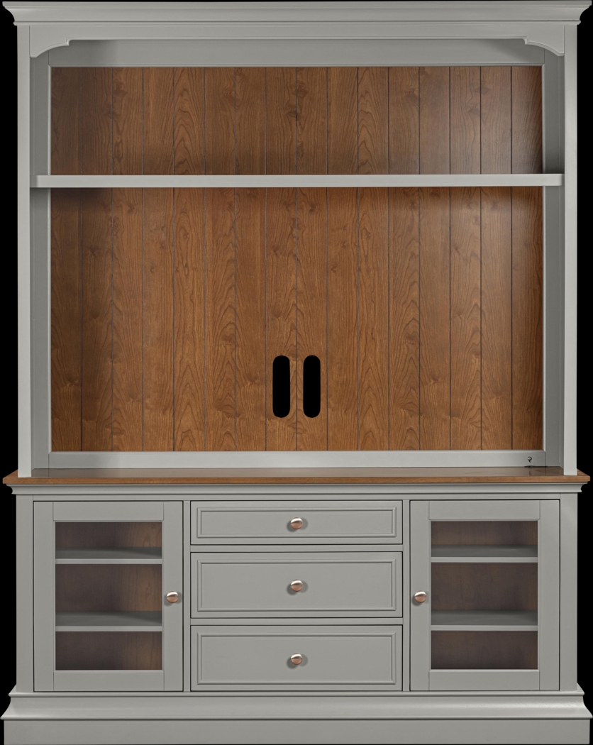 Albermarle Gray 2 Pc Wall Unit with 68.5 in. Console - Thumbnail - Image 3