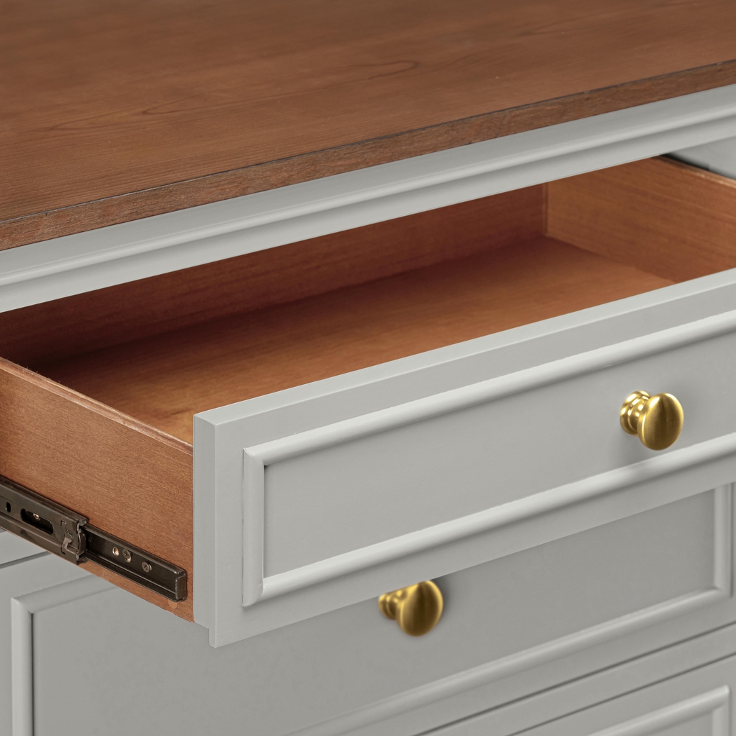 Albermarle Gray 2 Pc Wall Unit with 68.5 in. Console - Thumbnail - Image 7