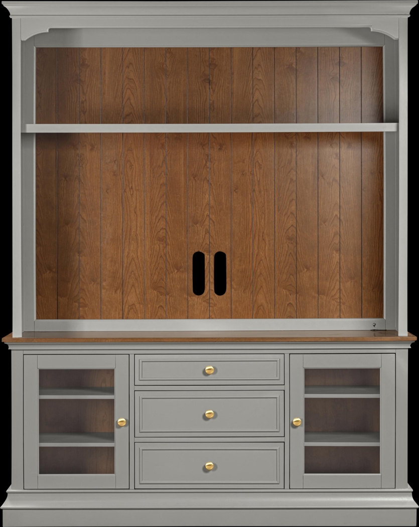 Albermarle Gray 2 Pc Wall Unit with 68.5 in. Console - Thumbnail - Image 1