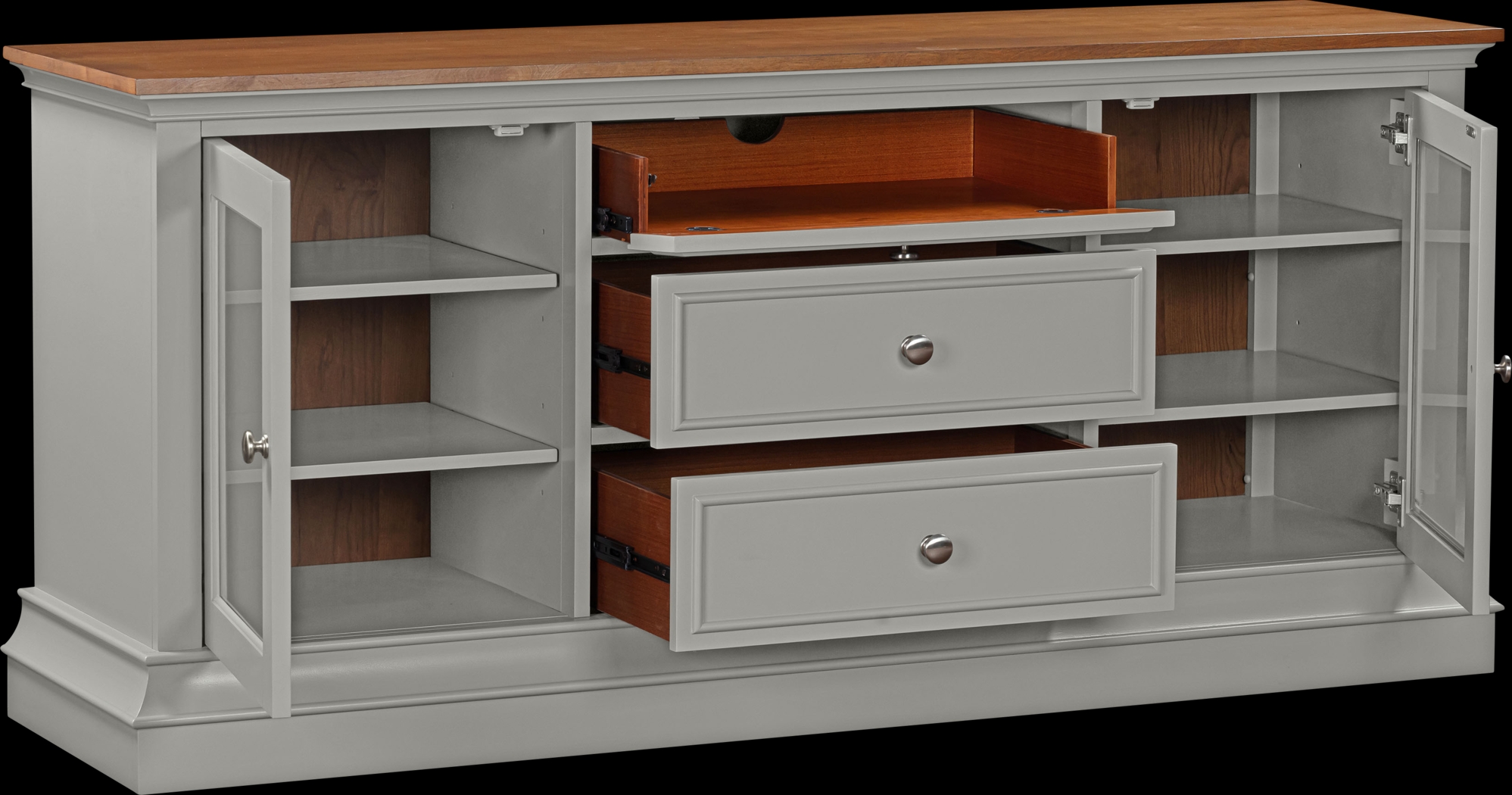 Albermarle Gray 68.5 in. Console - Thumbnail - Image 13