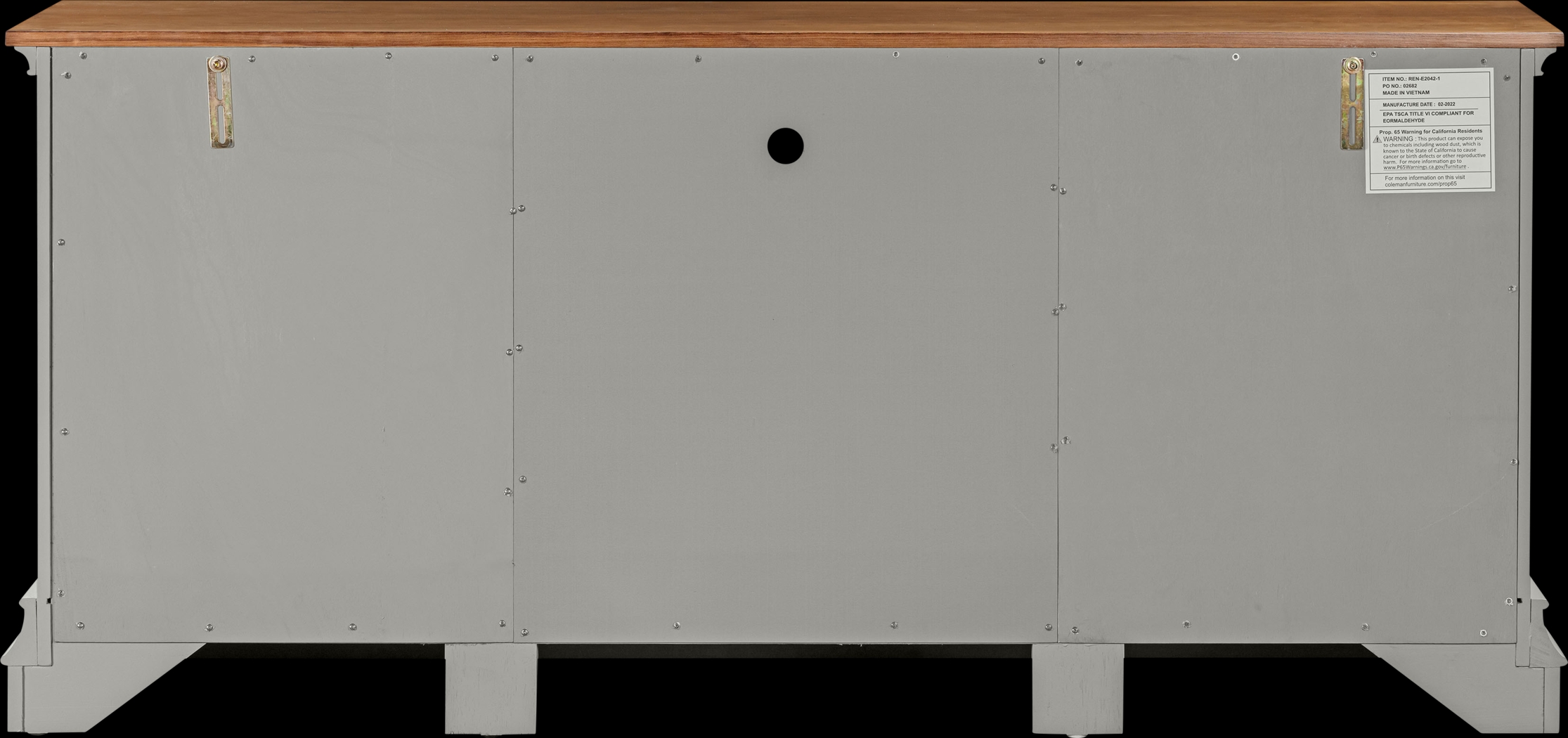 Albermarle Gray 68.5 in. Console - Thumbnail - Image 15