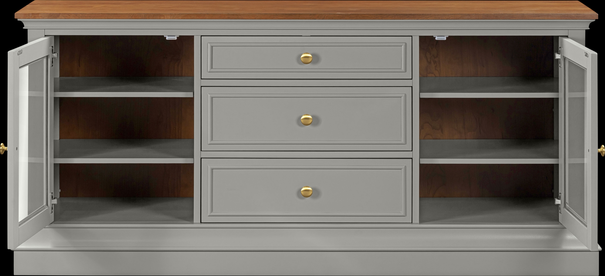 Albermarle Gray 68.5 in. Console - Thumbnail - Image 4