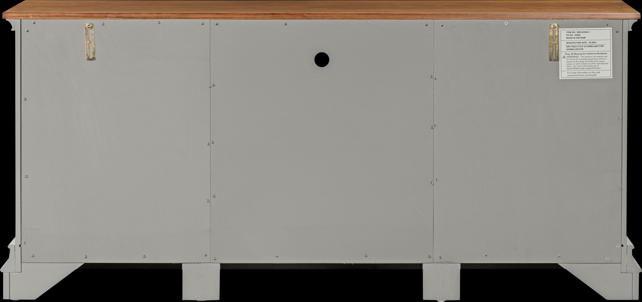 Albermarle Gray 68.5 in. Console - Thumbnail - Image 7