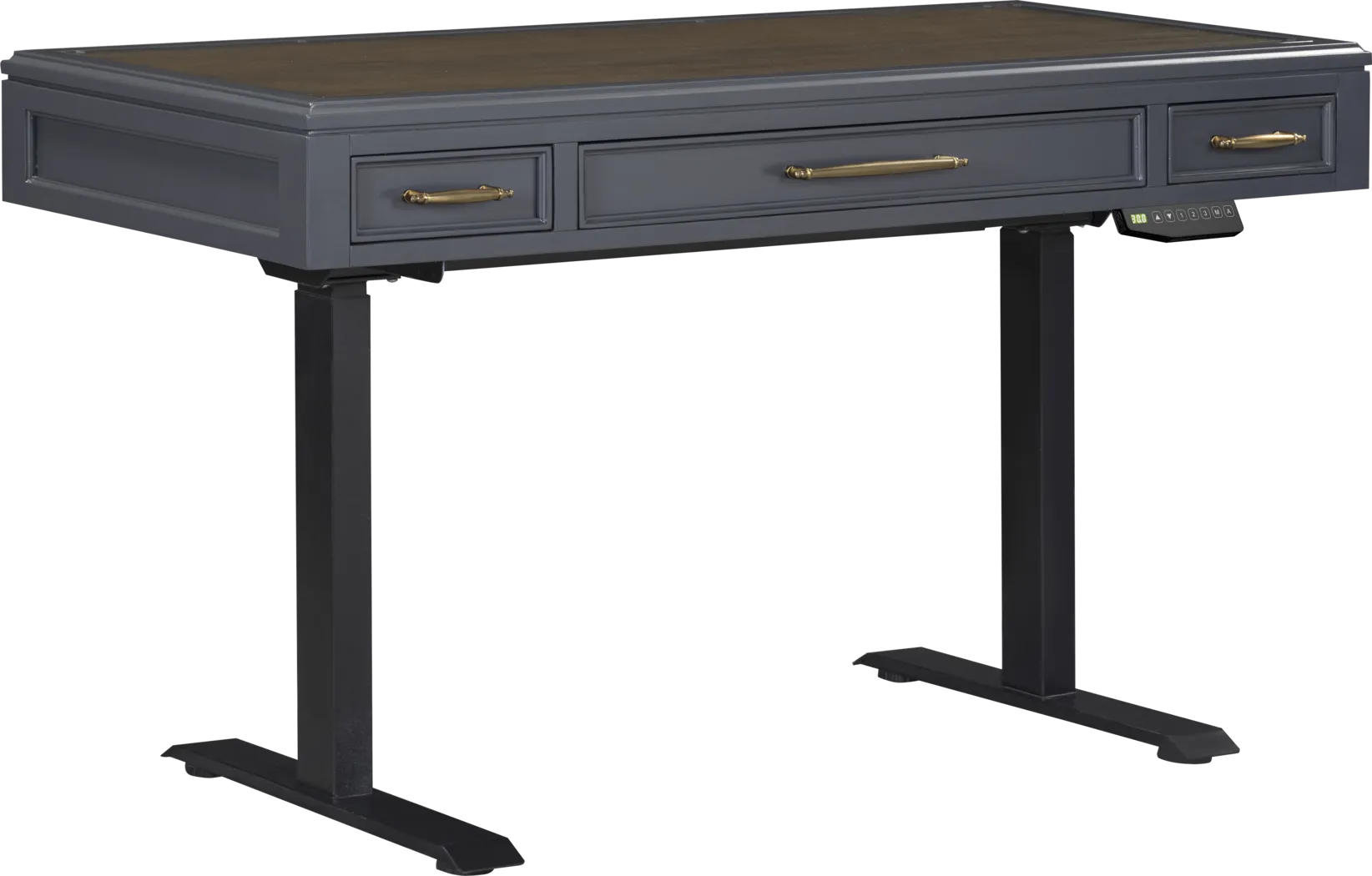 Albion Blue 2 Pc Adjustable Desk - Thumbnail - Image 1