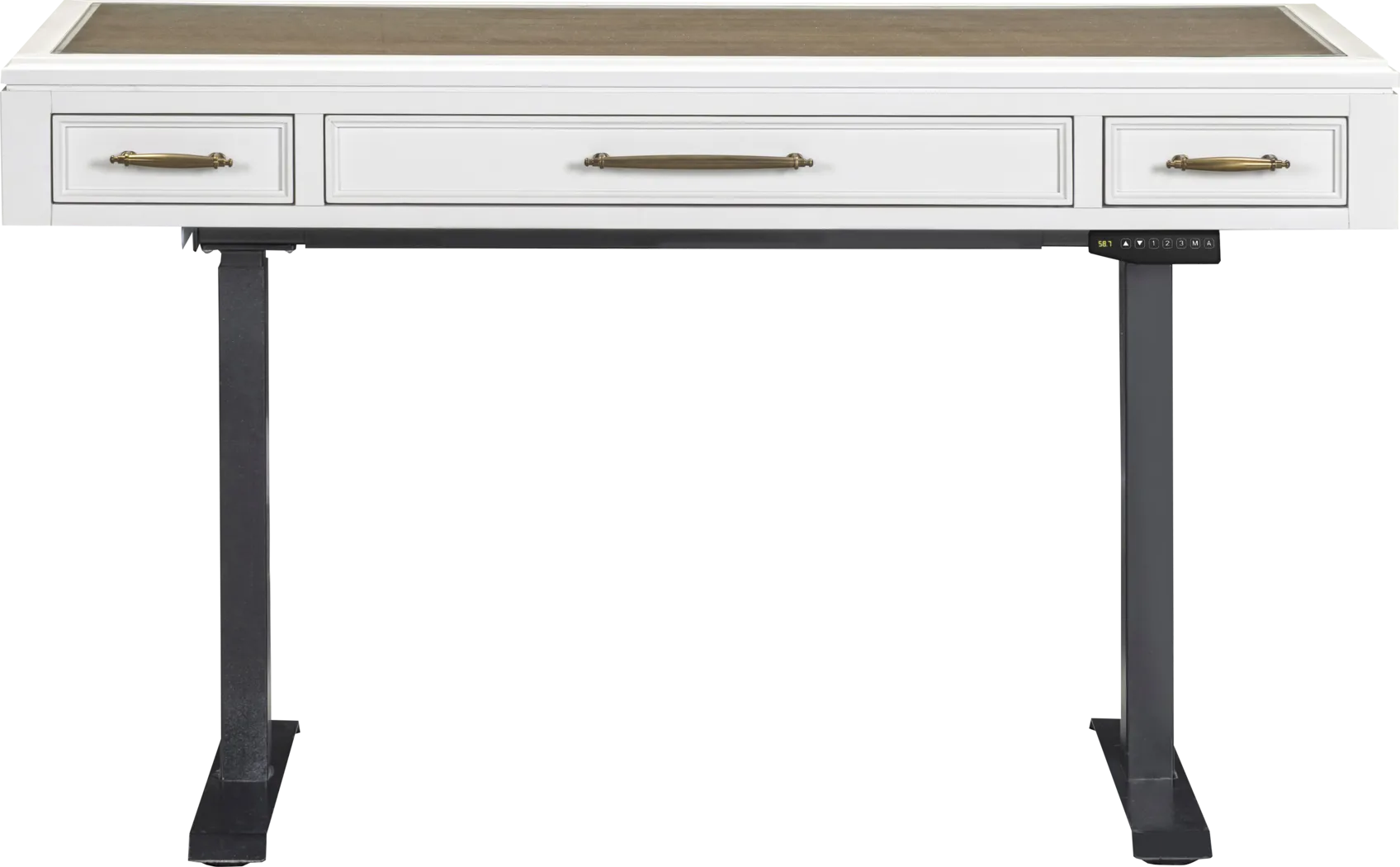 Albion White 2 Pc Adjustable Desk - Thumbnail - Image 3