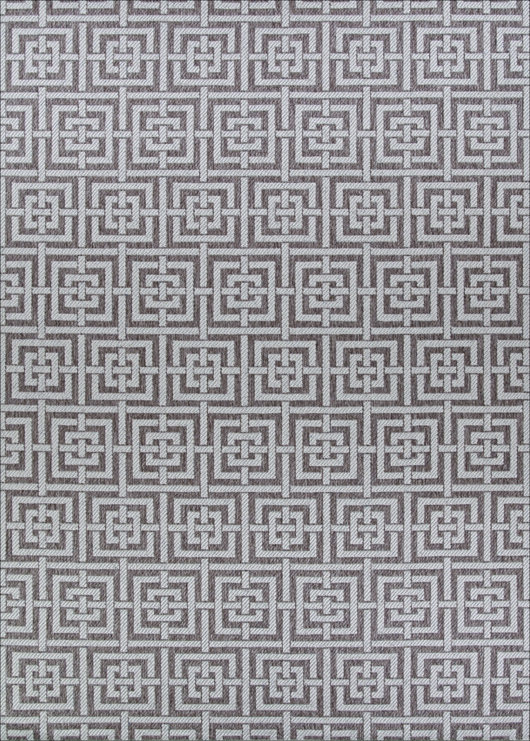 Alburt Blue 8'6 x 13' Indoor/Outdoor Rug - Thumbnail - Image 2