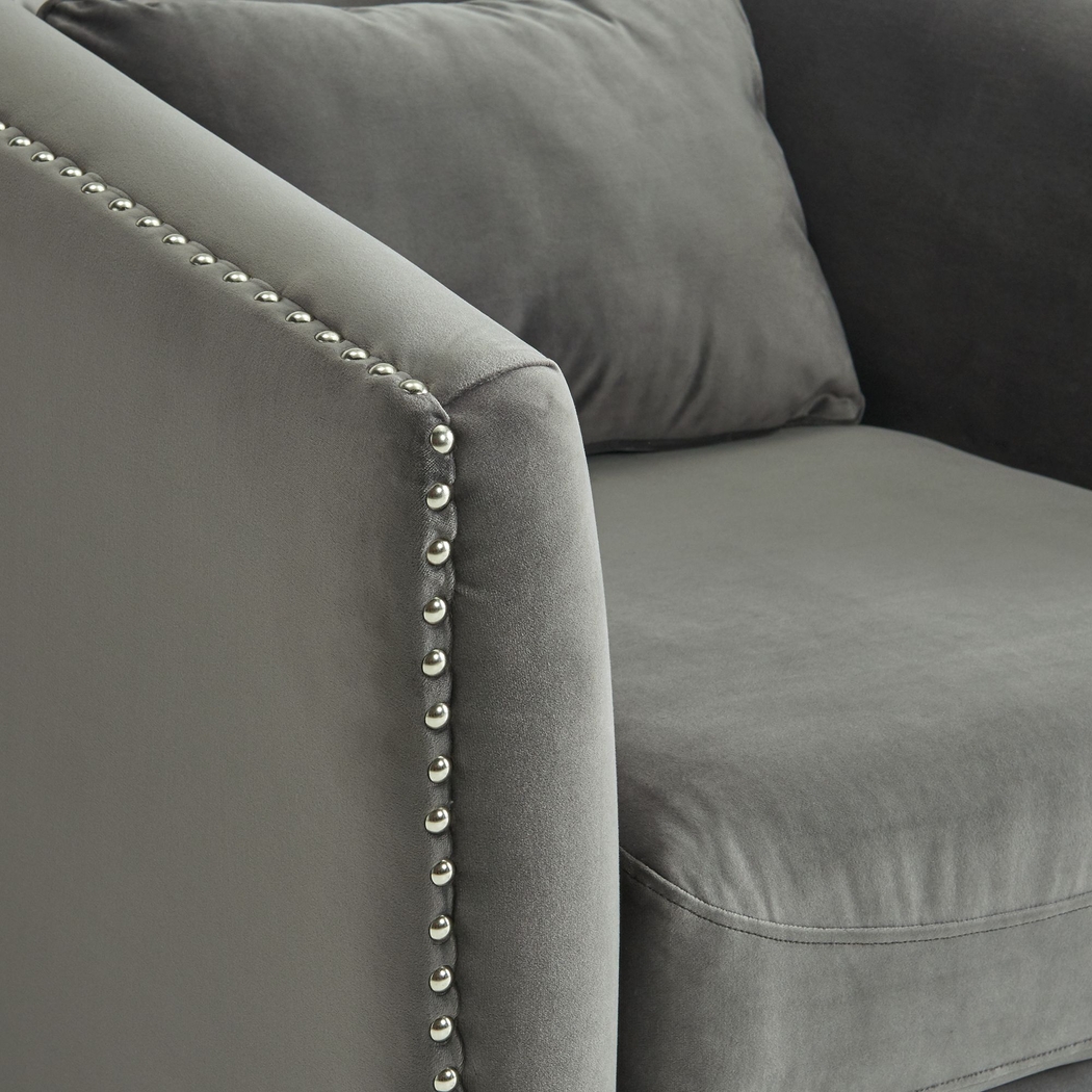 Albury Gray Swivel Chair - Thumbnail - Image 4