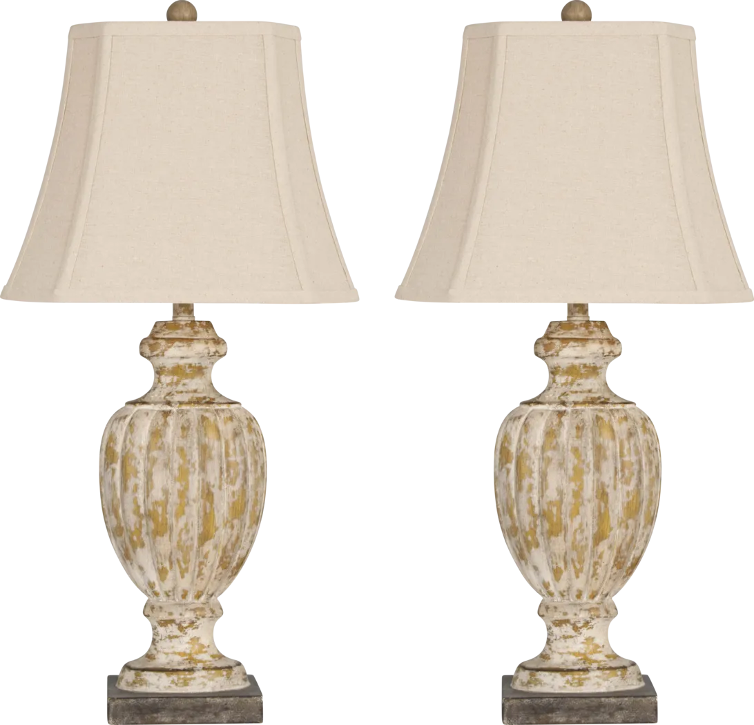 Alcade Lane Beige Lamp, Set of 2 - Thumbnail - Image 1