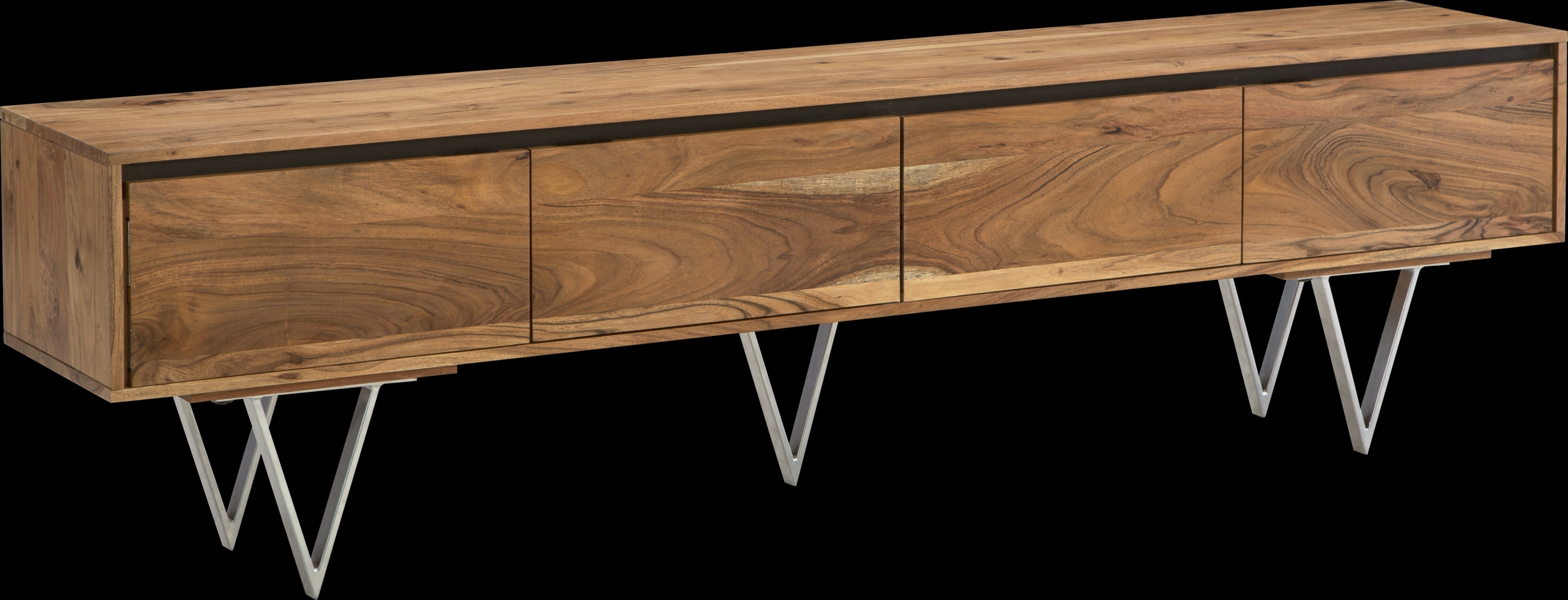 Alcante Brown 80 in. Tv Console - Thumbnail - Image 1