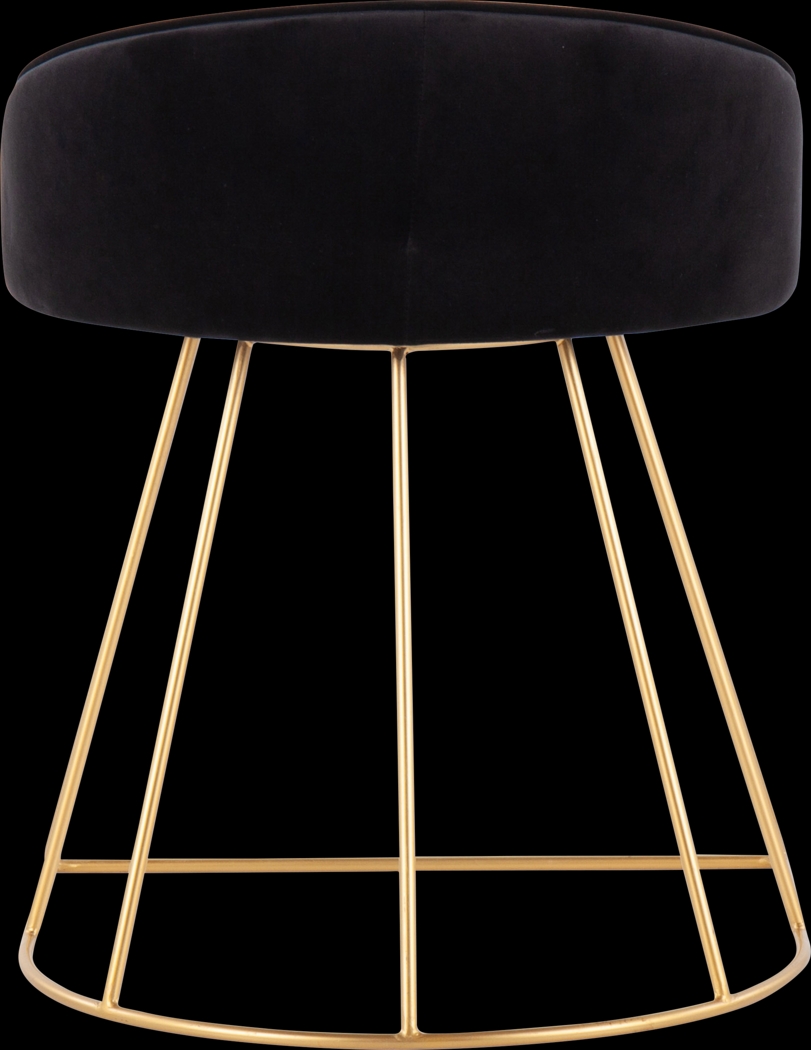Alcanza Black Vanity Stool - Thumbnail - Image 4