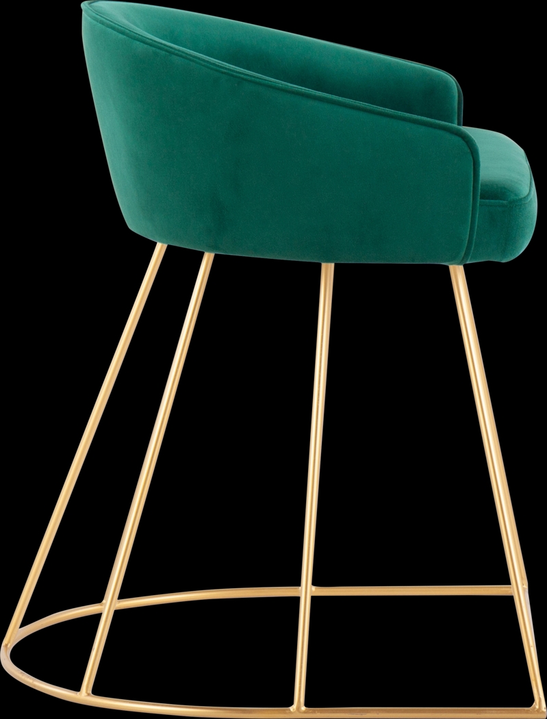 Alcanza Green Vanity Stool - Thumbnail - Image 2